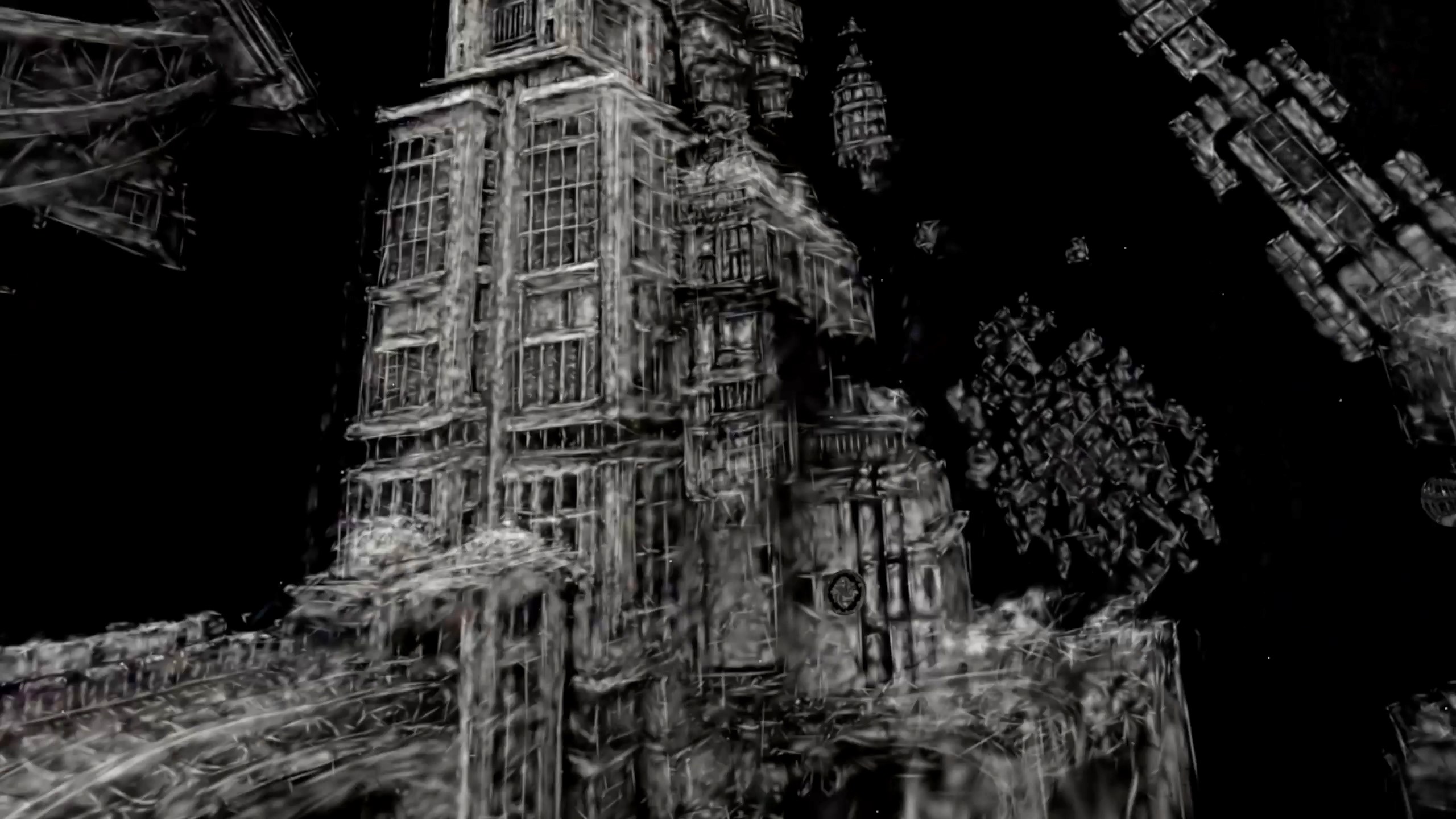 Mirrorworlds — Inside the VR: Gaussian splat of a dreamed cathedral