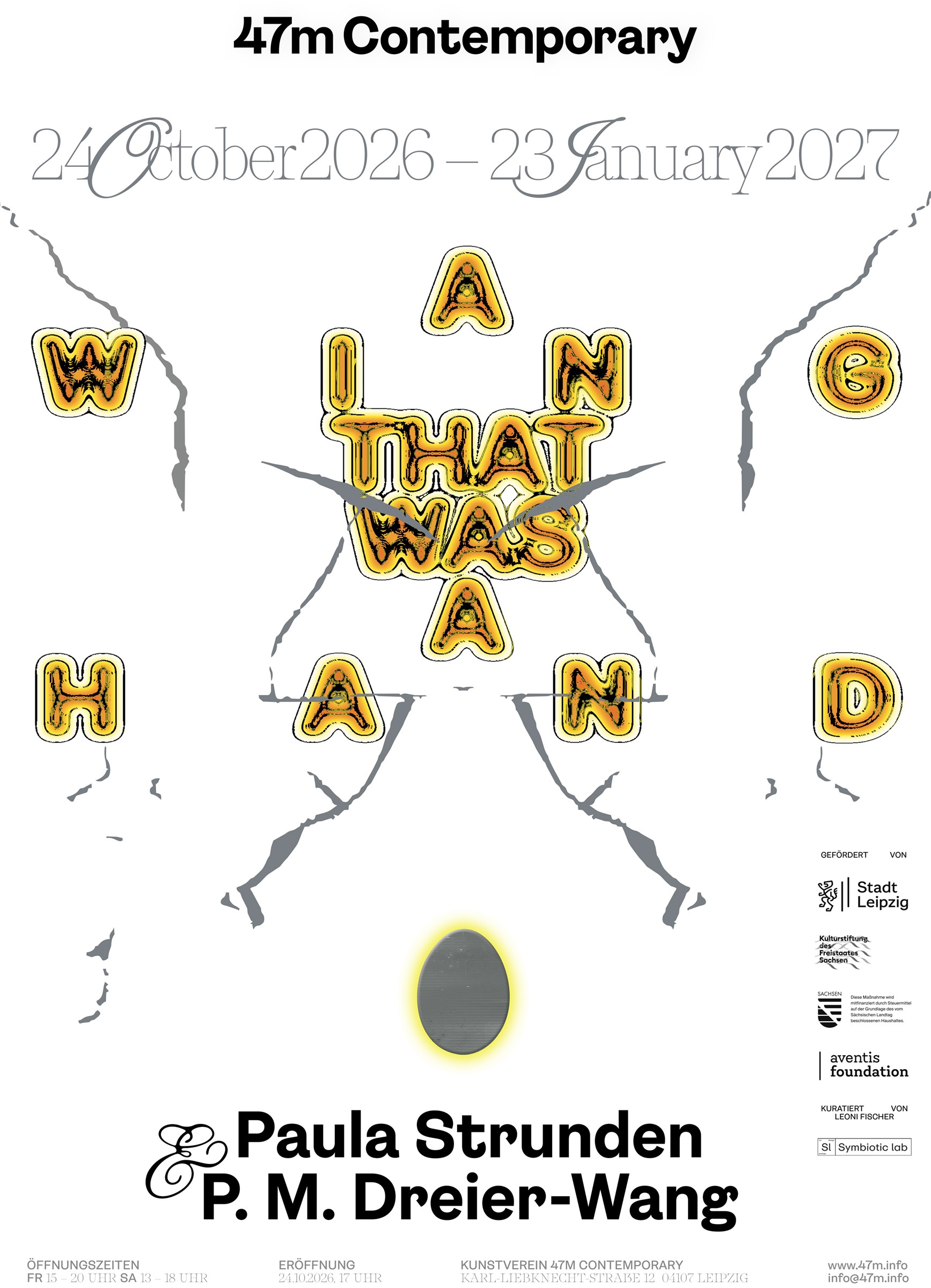 A Wing That Was a Hand — Exhibition poster, 47m Contemporary